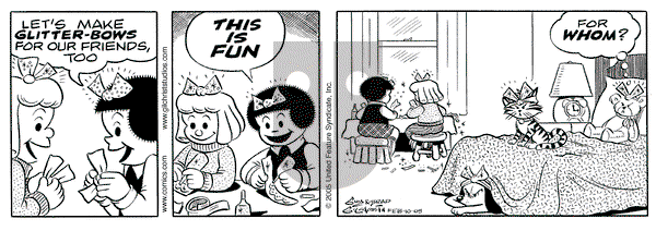 Nancy on Sunday February 13, 2005 Comic Strip