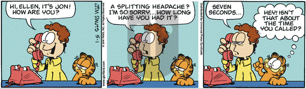 Garfield on Monday May 1, 2006 Comic Strip