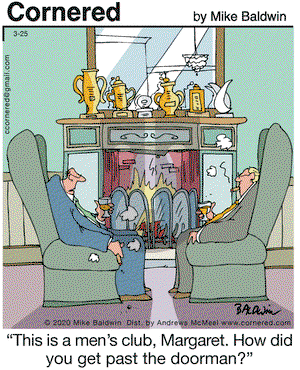 Cornered on Wednesday March 25, 2020 Comic Strip
