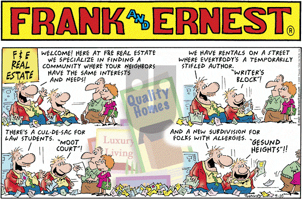 Frank and Ernest on Sunday September 10, 2006 Comic Strip