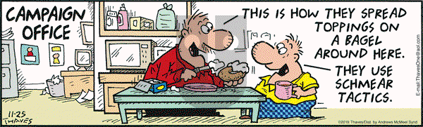 Frank and Ernest on Monday November 25, 2019 Comic Strip