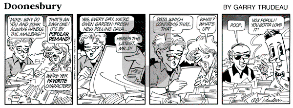 Doonesbury on Friday January 26, 1996 Comic Strip