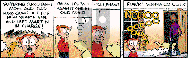 Red and Rover on Tuesday December 30, 2014 Comic Strip