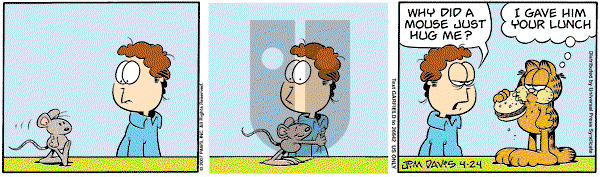 Garfield on Tuesday April 24, 2007 Comic Strip