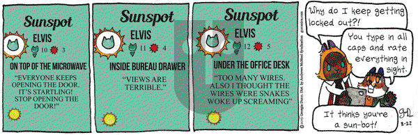 Breaking Cat News on Thursday August 22, 2019 Comic Strip