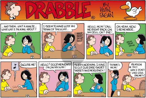Drabble on Sunday January 2, 2005 Comic Strip
