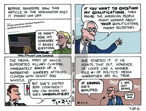 Ted Rall on Friday April 29, 2016 Comic Strip