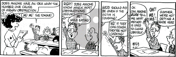 Luann on Tuesday April 21, 1992 Comic Strip
