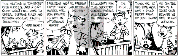 Calvin and Hobbes - Monday August 17, 2020 Comic Strip