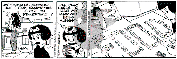 Nancy on Friday April 9, 2004 Comic Strip