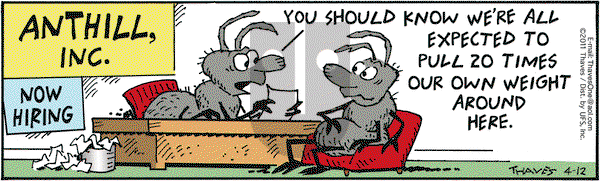 Frank and Ernest - Tuesday April 12, 2011 Comic Strip