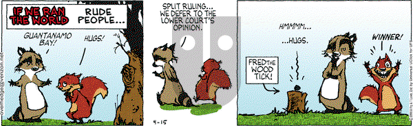 Over the Hedge on Friday April 15, 2016 Comic Strip