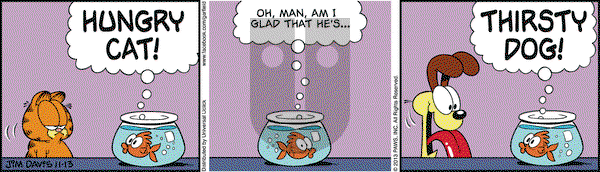 Garfield on Wednesday November 13, 2013 Comic Strip