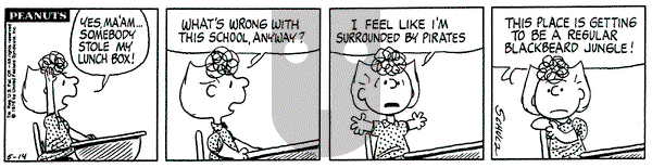 Peanuts on Friday May 14, 1976 Comic Strip