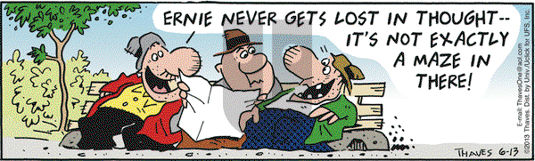 Frank and Ernest on Thursday June 13, 2013 Comic Strip