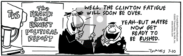 Frank and Ernest on Monday July 10, 2000 Comic Strip