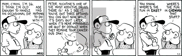 FoxTrot on Thursday April 23, 1992 Comic Strip