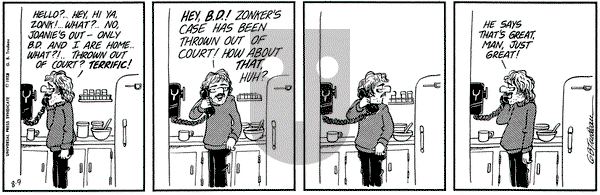 Doonesbury - Thursday August 9, 1973 Comic Strip
