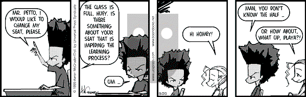 The Boondocks - Monday September 20, 1999 Comic Strip