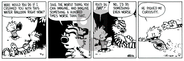 Calvin and Hobbes on Friday August 5, 1988 Comic Strip