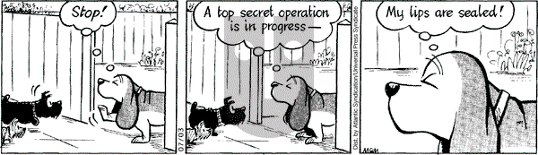 Fred Basset on Friday July 3, 2009 Comic Strip