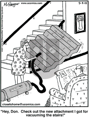 Close to Home on Tuesday September 4, 2001 Comic Strip