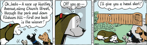 Fred Basset - Friday April 18, 2014 Comic Strip