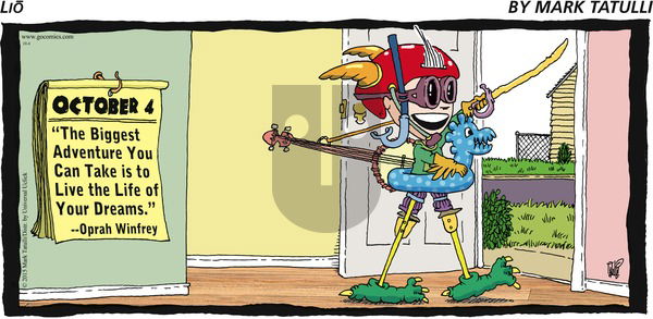 Lio on Sunday October 4, 2015 Comic Strip