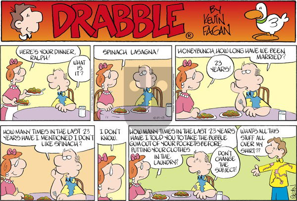 Drabble on Sunday December 13, 2015 Comic Strip
