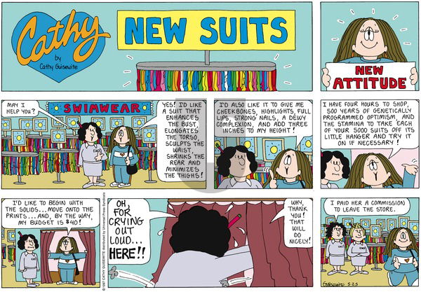 Cathy Classics on Sunday May 25, 1997 Comic Strip