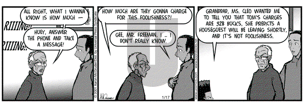 The Boondocks on Wednesday January 17, 2001 Comic Strip