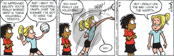 Cleats - Wednesday September 7, 2005 Comic Strip
