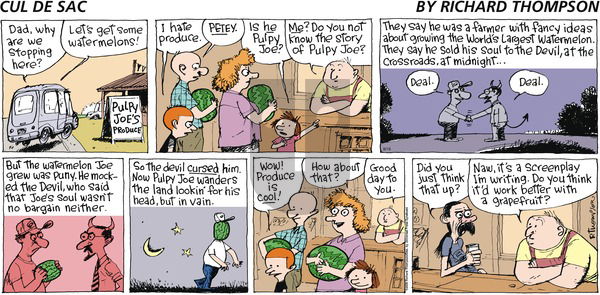 Cul de Sac on Sunday August 16, 2009 Comic Strip