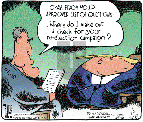 Tom Toles on Monday August 13, 2018 Comic Strip