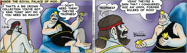 Alley Oop on Wednesday January 6, 2016 Comic Strip