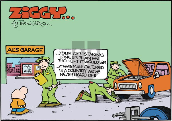 Ziggy - Sunday January 5, 2014 Comic Strip