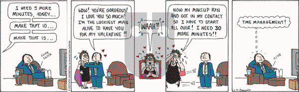 Cathy Classics - Saturday February 14, 2009 Comic Strip