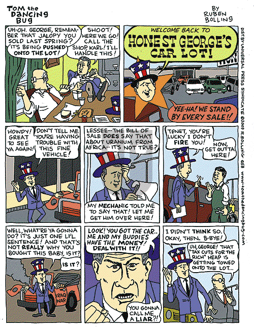 Tom the Dancing Bug on Saturday July 26, 2003 Comic Strip