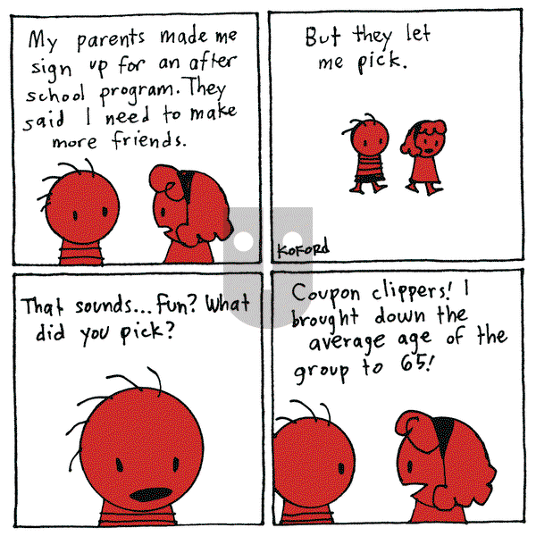 Haircut Practice on Monday January 15, 2024 Comic Strip