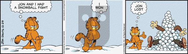 Garfield on Thursday December 29, 2016 Comic Strip