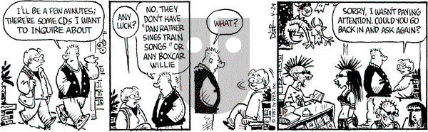 Betty on Tuesday April 29, 1997 Comic Strip