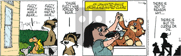 Over the Hedge on Friday November 16, 2012 Comic Strip