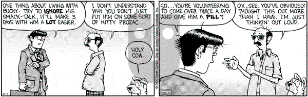 Get Fuzzy on Tuesday April 11, 2000 Comic Strip