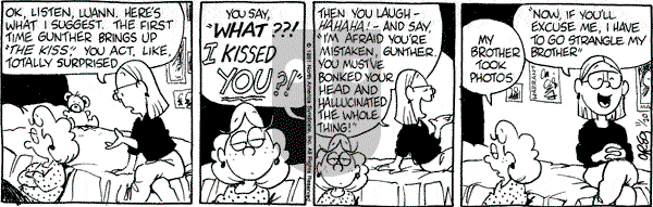Luann on Wednesday November 20, 1991 Comic Strip