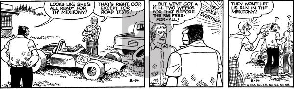 Alley Oop on Friday August 14, 1970 Comic Strip