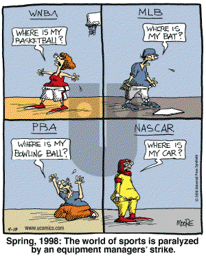 In the Bleachers - Monday April 10, 2006 Comic Strip