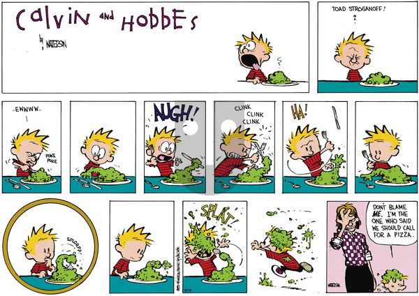 Calvin and Hobbes on Sunday May 6, 1990 Comic Strip