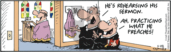 Frank and Ernest on Monday May 28, 2012 Comic Strip