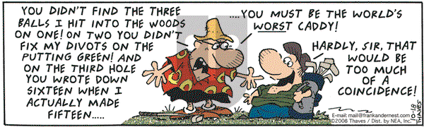 Frank and Ernest on Wednesday October 18, 2006 Comic Strip