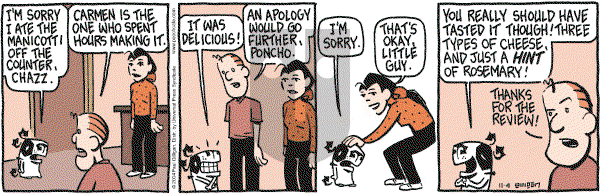 Pooch Cafe on Saturday November 13, 2004 Comic Strip